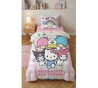 HELLO KITTY Copripiumino Federa SET LETTO 140x200cm ORIGINALE Kuromi e AMICI