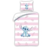 STITCH Letto COPRIPIUMINO Set 140x200cm Federa 50x70cm COTONE Disney Lilo