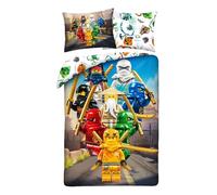 Lego Ninjago: Set di biancheria da letto 140 x 200 cm, 100% cotone