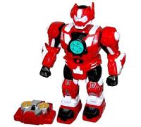 Halay RC Police Robot - Really Shoots Arrows - Rapidfire with Light and Sound Red