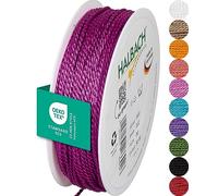 Halbach Seidenbänder Cordoncino di alta qualità (rosa), larghezza 2 mm, lunghezza 50 m, prodotto in Germania e certificato Öko-Tex, cordoncino in raso lucido in acetato