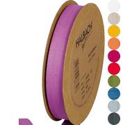 Halbach Seidenbänder Nastro di cotone, 20 mm x 20 m, 100% cotone, per fai da te, al metro, per decorazioni, fai da te, per lavori di cucito, colore: berry