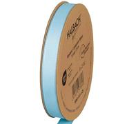 Halbach Seidenbänder Nastro grosgrain premium | Larghezza: 13 mm Lunghezza: 25 m | Nastro regalo sostenibile in poliestere riciclato | Ideale come nastro | Colore: azzurro