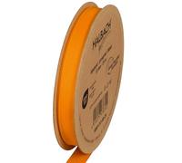 Halbach Seidenbänder Nastro in grosgrain di alta qualità, larghezza: 13 mm, lunghezza: 25 m, nastro regalo sostenibile in poliestere riciclato, ideale come nastro, colore: arancione