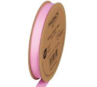 Halbach Seidenbänder Nastro in grosgrain di alta qualità, larghezza: 13 mm, lunghezza: 25 m, nastro regalo sostenibile in poliestere riciclato, ideale come nastro, colore: rosa