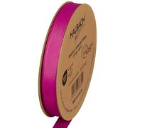 Halbach Seidenbänder Nastro in grosgrain di alta qualità, larghezza: 13 mm, lunghezza: 25 m, nastro regalo sostenibile in poliestere riciclato, ideale come nastro, colore: rosa