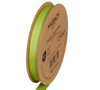Halbach Seidenbänder Nastro in grosgrain di alta qualità, larghezza: 13 mm, lunghezza: 25 m, nastro regalo sostenibile in poliestere riciclato, ideale come nastro, colore: verde chiaro