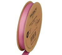 Halbach Seidenbänder Nastro in grosgrain di alta qualità, larghezza: 13 mm, lunghezza: 25 m, nastro regalo sostenibile in poliestere riciclato, ideale come nastro, colore: rosa scuro