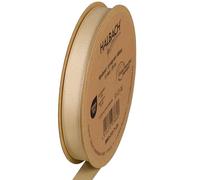 Halbach Seidenbänder Nastro in grosgrain di alta qualità, larghezza: 13 mm, lunghezza: 25 m, nastro regalo sostenibile in poliestere riciclato, ideale come nastro, colore: sabbia
