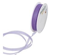 Halbach Seidenbänder Nastro in organza di alta qualità, larghezza 5 mm, lunghezza 50 m, per decorare regali, nastro trasparente, nastro decorativo per fai da te, colore: lilla