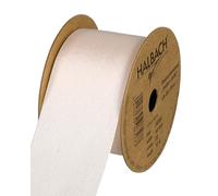 Halbach Seidenbänder Nastro per nastro, con finitura satinata, effetto seta (vegan), rosa, larghezza 40 cm, lunghezza 10 m