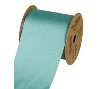 Halbach Seidenbänder Nastro per nastro, con finitura satinata, effetto seta (vegan), verde salvia, larghezza 70 cm, lunghezza 10 m