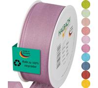 Halbach Seidenbänder Nastro per regali, larghezza 40 mm, lunghezza 25 m, prodotto in Germania, nastri regalo in diversi colori e larghezze, perfetti per confezionare e decorare, colore: bacca