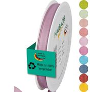 Halbach Seidenbänder Nastro regalo | larghezza 10 mm lunghezza 25 m | nastro prodotto in Germania | nastri regalo in diversi colori e larghezze, perfetti per confezionare e decorare, colore: bacca