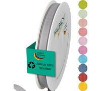 Halbach Seidenbänder Nastro Regalo, Grigio, 10 mm