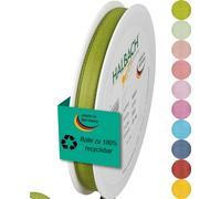Halbach Seidenbänder Nastro regalo | larghezza 10 mm lunghezza 25 m | nastro prodotto in Germania | nastri regalo in una vasta gamma di colori e larghezze, perfetto per confezionare e decorare,