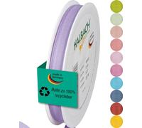 Halbach Seidenbänder Nastro regalo | larghezza 10 mm lunghezza 25 m | nastro prodotto in Germania | nastri regalo in diversi colori e larghezze, perfetto per confezionare e decorare, colore: lavanda