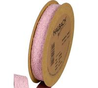 Halbach Seidenbänder Teddy - Nastro decorativo in tessuto | larghezza: 20 mm lunghezza: 10 m | nastro in pelliccia sintetica per fai da te e cucire, colore: viola