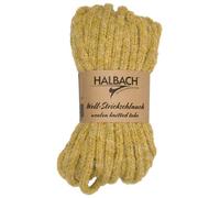Halbach Seidenbänder Tubo in lana premium | Larghezza: 10 mm Lunghezza: 15 m | Lana Chunky per lacci spessi o per lavori a maglia a mano | Colore: verde oliva chiaro