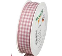 Halbach Seidenbänder Vichy - Nastro a quadretti per confezionare regali, larghezza 25 mm, bacca
