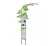 Halber Gartenbogen für Kletterpflanzen Metall Torbogen Wetterfester Stahl Rankhilfe Grüne Pergola Spalier für Wand 150x240 cm Perfekt für Gärten und Terrassen