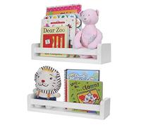 Halcent Mensole da Muro Scaffale Libreria Mensole Cameretta Bambini Mensola Doccia Cucina Mensole Legno Bianche