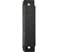 HALCÖ 0217.007.00.0.01 Maniglia per porta del balcone, lunghezza 90 mm, maniglia da avvitare, ferro zincato, nero, argento