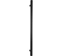 HALCÖ HT - Maniglia per porta in acciaio galvanizzato passivato, lunghezza 500 mm, per porte in legno e vetro, colore: Nero