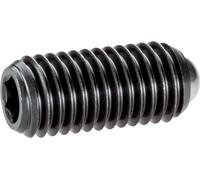 HALDER 22030.0010 Pressore a molla in acciaio con sfera ed esagono interno, forza della molla predefinita, M10 x 23 mm