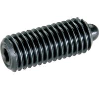 HALDER 22060.0006 Pressore a molla in acciaio con bullone ed esagono interno, forza della molla predefinita, M6 x 20 mm