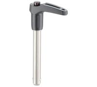 HALDER 22340.0115 - Bullone di bloccaggio autobloccante, con impugnatura a L, colore: Nero