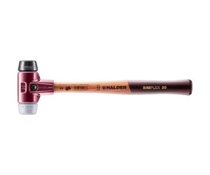 Halder 3023030 "Simplex" Soft Face Gomma/TPE-Mid Mallet, multicolore, 30 mm