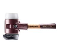 Halder Martello gomma Simplex 3027.282 – ghisa malleabile, manico legno extra corto, D=80mm
