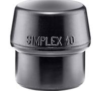 Halder Tassello in gomma dura per mazzuola SIMPLEX, nero, per testa mazzuola Ø40mm Quantità:1