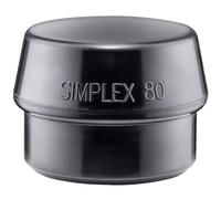 2 Simplex Martello Utensili Ø 80 MM Gomma Pavimentazione Nero Galabau