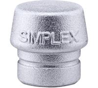 Halder – Tassello in metallo dolce per mazza SIMPLEX Ø40 mm Argento