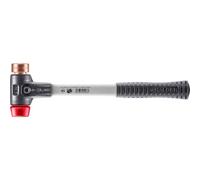 Halder 3746030 Cooper/plastica mazzuola martello con rinforzi in acciaio inossidabile, multicolore, 30 mm