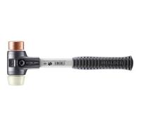 Halder 3748040 rame/nylon soft-face Mallet con rinforzato in acciaio inossidabile, multicolore, 40 mm