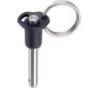 HALDER 4210.B12 Bulloni di bloccaggio a Sfera, Nero, Nenndurchmesser=1/4 Zoll