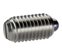 HALDER Pressostato a molla, con bullone e fessura/acciaio inossidabile, forza molla standard | d1=M10 | 22050.0510