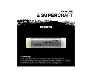 Halder Punteruolo di nylon, antirimbalzo, Testa Ø40mm Quantità:1