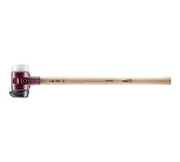 Simplex 3027.281 - Mazzetta in gomma con supporto in ghisa malleabile e manico in hickory, diametro 80 mm