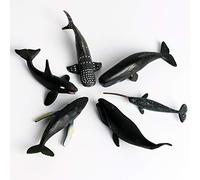 Halearo 6 Pezzi Simulati di Animali Marini Giocattolo Figure Giocattolo Educativo da Bagno per Bambini Divertimento di Gioco, Plastica Non Tossica, Impermeabile, Dimensioni Perfette (#1)