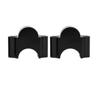 Halearo Adattatore Universale per Riser Manubrio in Alluminio da 28 Mm, Durevole da 1,10 Pollici per Moto ATV Sport (Nero)