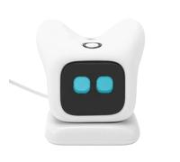 Halearo Compagno Robot Interattivo da Scrivania con Riconoscimento delle Emozioni e Apprendimento delle Lingue per Bambini, Silicone 2,76 X 2,36 X 1,97 Pollici 290 G (Bianca)