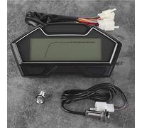Halearo Contachilometri Digitale per Contachilometri Moto 12V con Contagiri e Display della Temperatura per Tutti gli Stili di Moto Materiale ABS