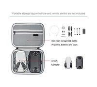 Halearo Custodia da Trasporto Portatile per Accessori Drone Mini SE Custodia Impermeabile, Design Compatto, Materiale in Pelle PU, Ideale per Avventure All'aria Aperta, 21,5x16,5x7,6 Cm