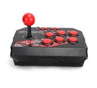 Halearo Fight Stick Joystick Ergonomico Cablato per //PC, Accessori Controller Classici Street Fight Neri e per Appassionati di Giochi, ABS Dimensioni 8,3 X 5,9 X 2,4 Pollici