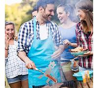 Halearo Forchetta per Barbecue con Spiedino in Acciaio Inossidabile per Griglia, Perfetta per il Campeggio e i falò, Lunghezza 15 Cm (maschio)