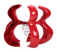 Halearo Generatore Eolico Kit Efficiente da 400 W per la Casa e il Mare con 5 Pale Durevoli in Fibra di Nylon Rossa (12V)